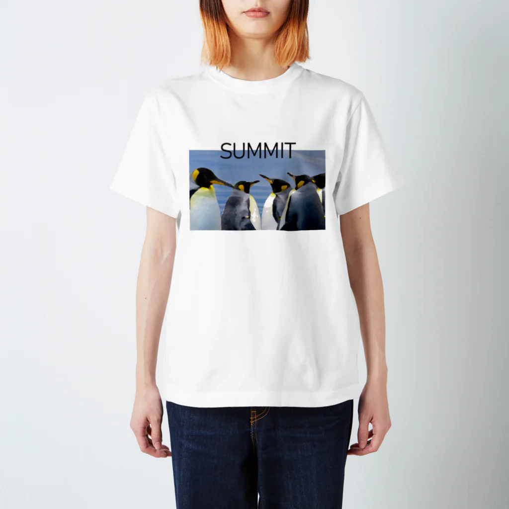 HammingのSUMMIT(サミット) ペンギン会議 Tシャツ トートバッグ スタンダードTシャツ
