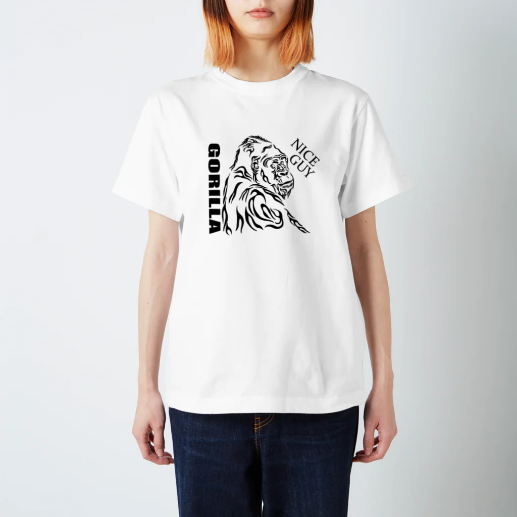 MisCreAntミスクリアントのトライバル ゴリラ Regular Fit T-Shirt