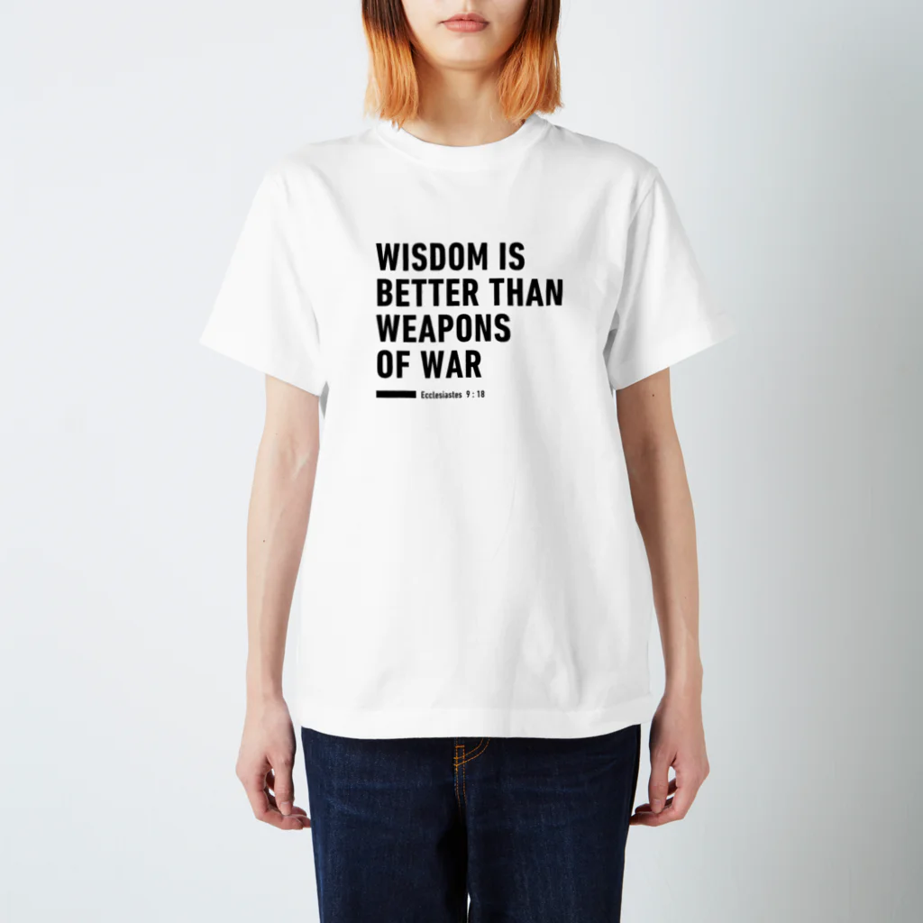 VISION_POSTALのWISDOM＿伝道の書9：18　白系 Regular Fit T-Shirt