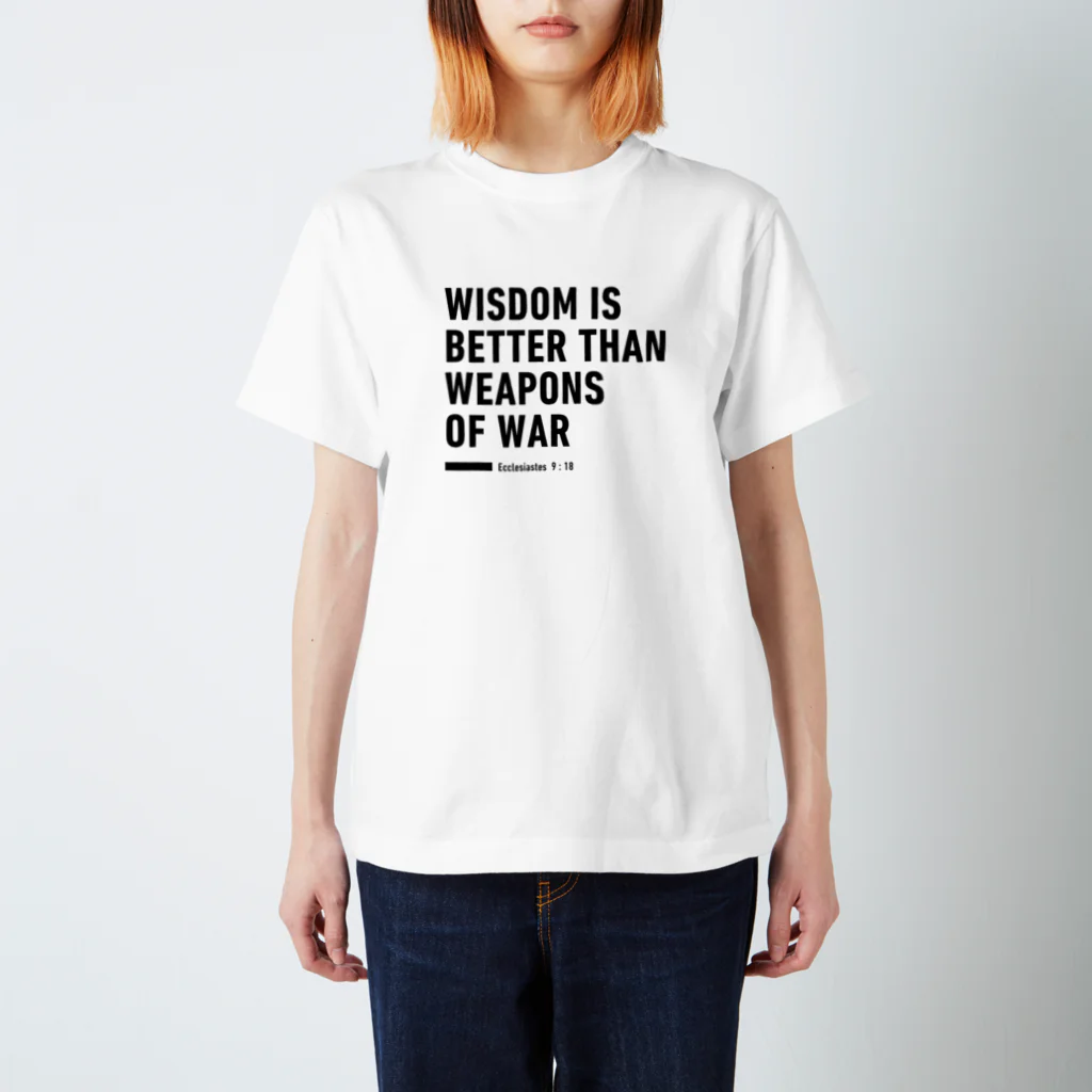 VISION_POSTALのWISDOM＿伝道の書9：18　白系 スタンダードTシャツ