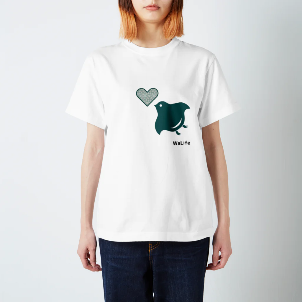 WaLife's STOREの円満千鳥 ハート追い♡ スタンダードTシャツ