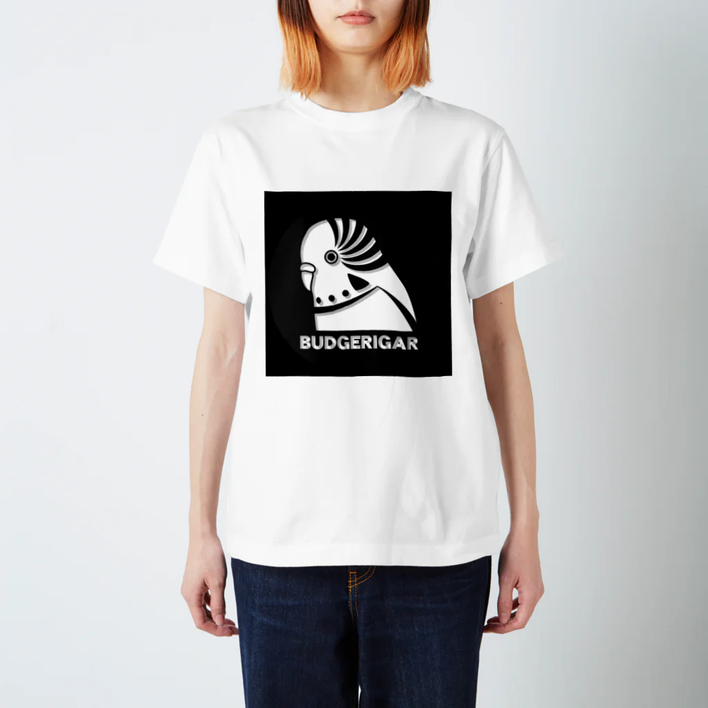 officecollegeのBUDGERIGARスクエア スタンダードTシャツ