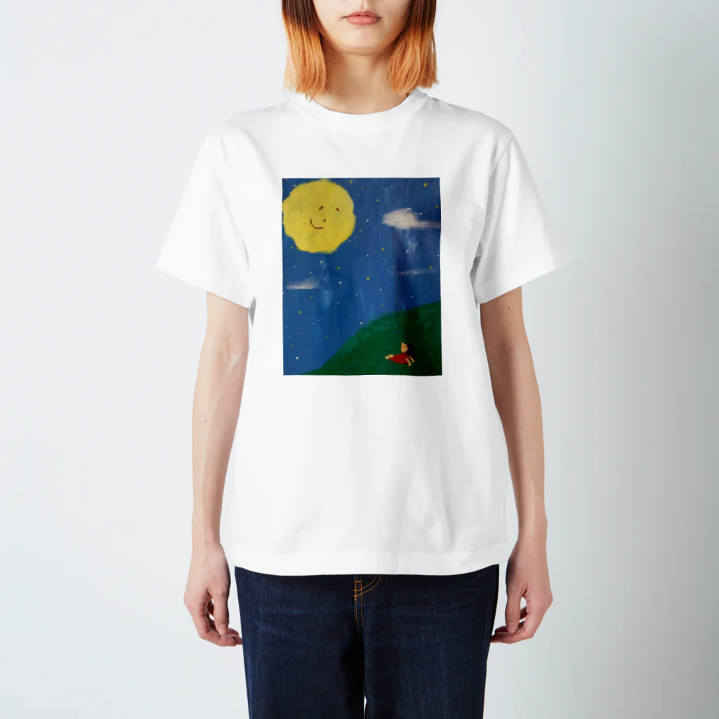 Leola_manamaiのThanks moon スタンダードTシャツ