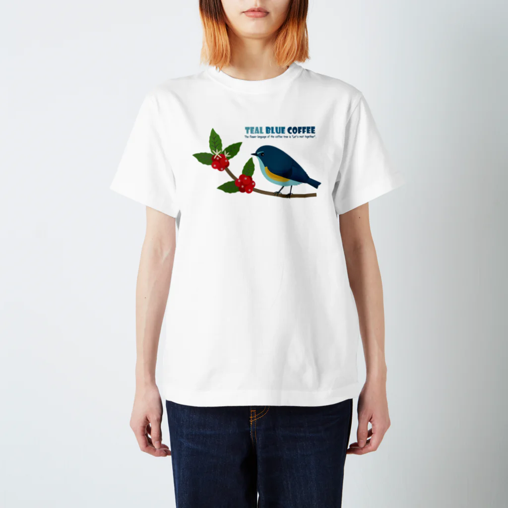 Teal Blue CoffeeのTeal Blue Bird Regular Fit T-Shirt