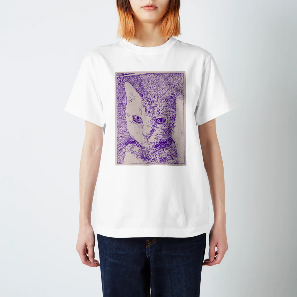 猫使いSHOP ネコTシャツのアートっぽい　ネコTシャツ Regular Fit T-Shirt