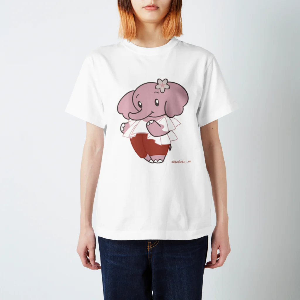 そぼろのぱおみん春コーデ　赤 Regular Fit T-Shirt