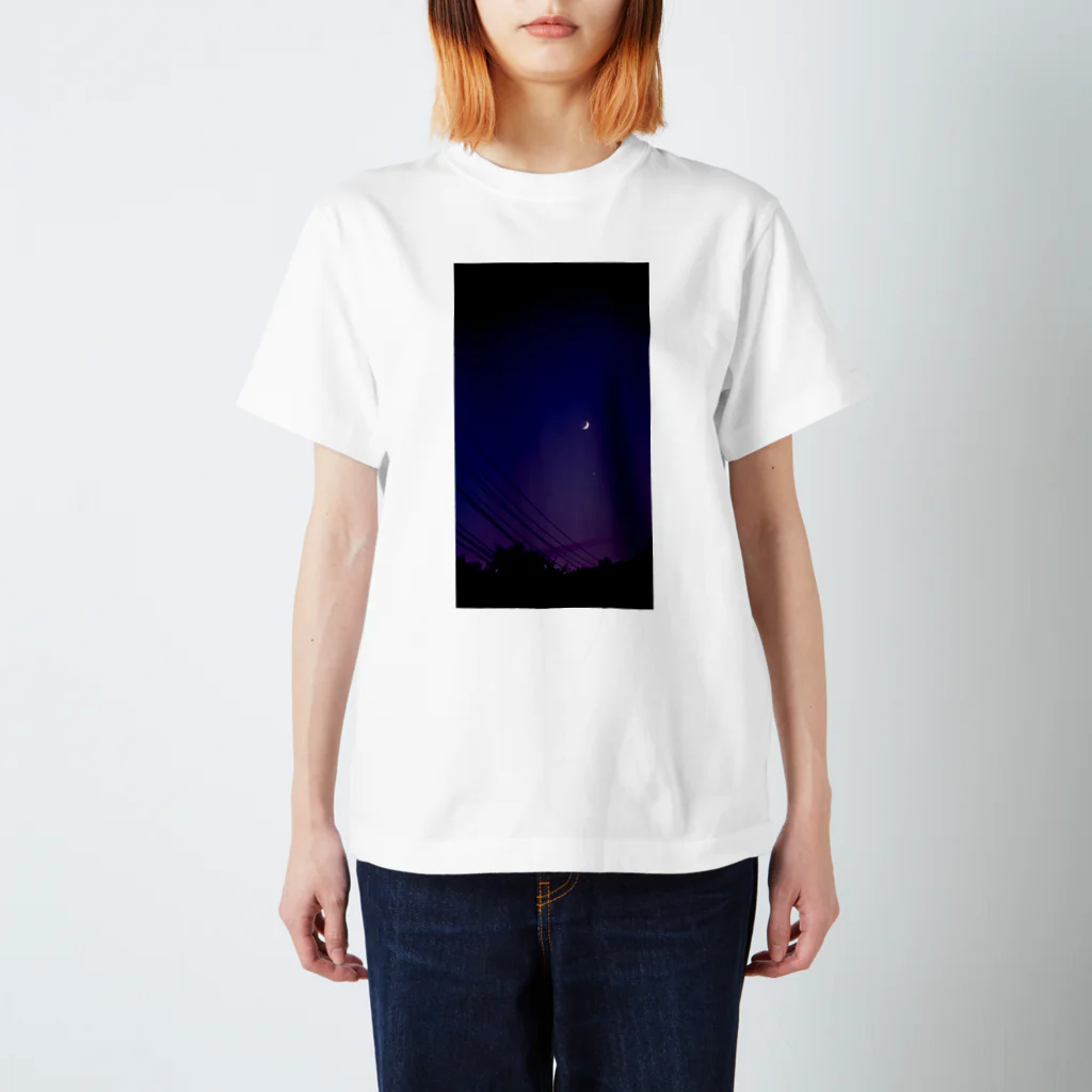 snap.eijiの月と夜空 スタンダードTシャツ