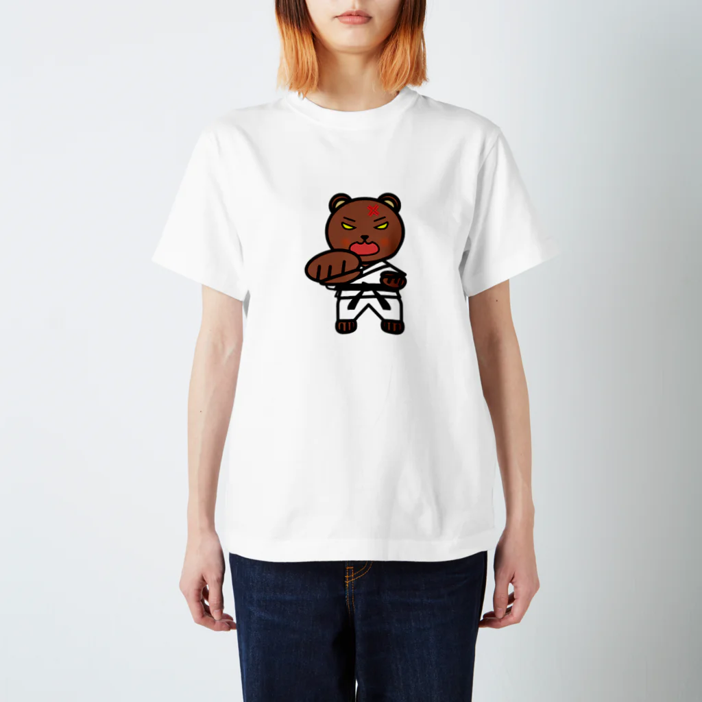 chicodeza by suzuriのくま押忍！！ Regular Fit T-Shirt
