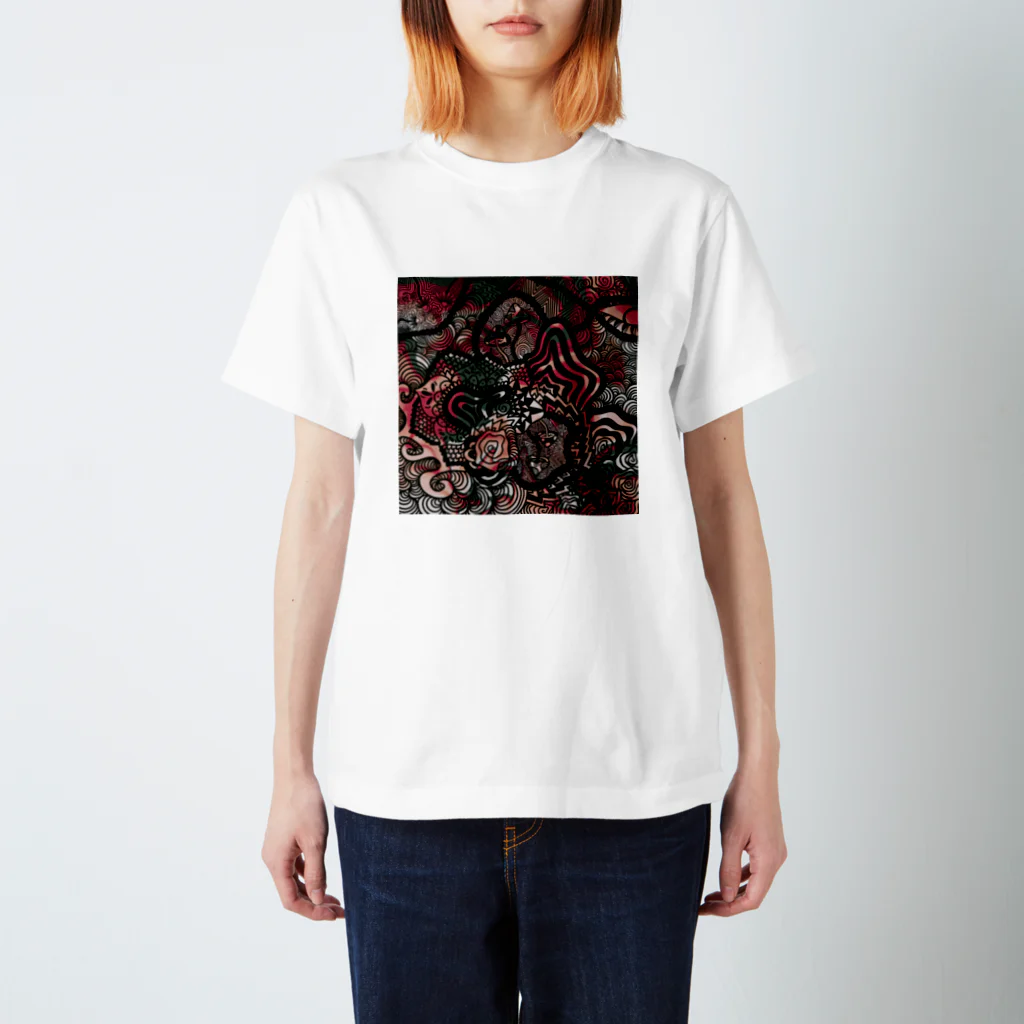 Monica 🦋のtrippy art スタンダードTシャツ