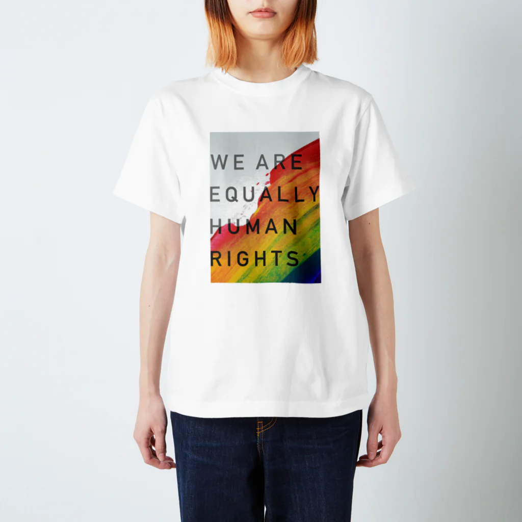 MONETのWE ARE EQUALLY HUMAN RIGHTS スタンダードTシャツ