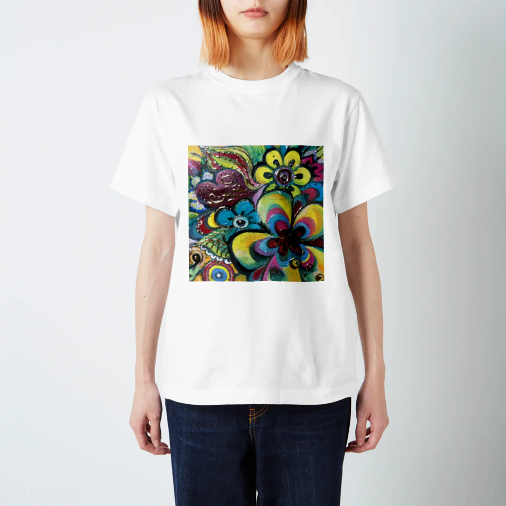 イシヤマナツ【natip】の花束 Regular Fit T-Shirt