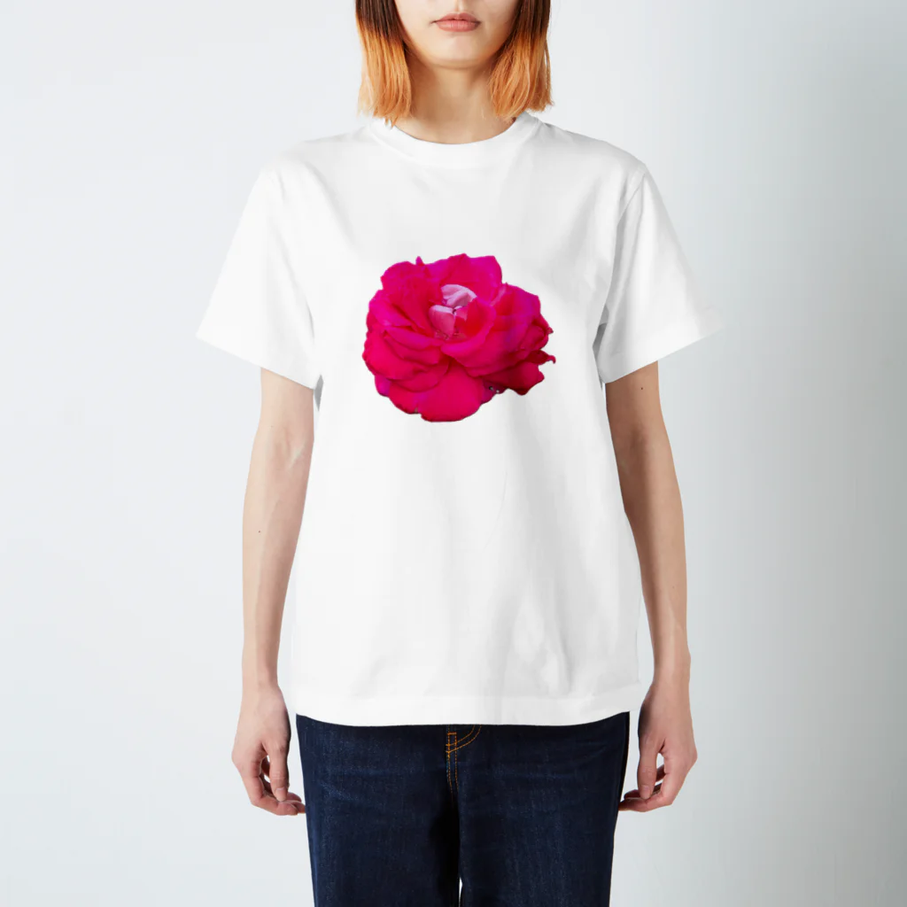 Flower Flower。の夏、祖母が育てた花。 Regular Fit T-Shirt