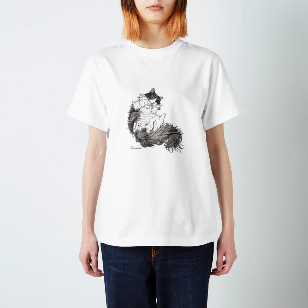kinako-japanのノルウェージャンのフクちゃん スタンダードTシャツ