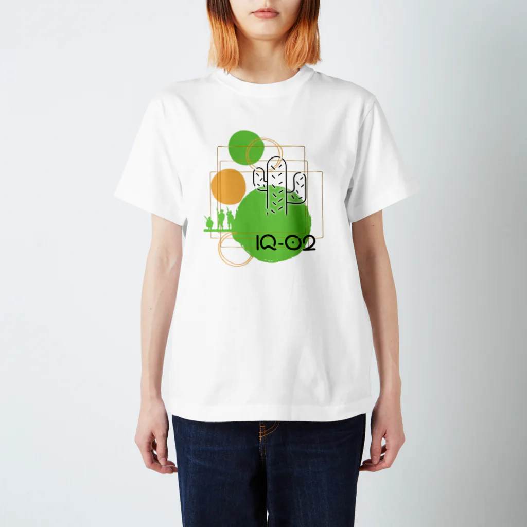 IQ02_sabotenのサボテンシリーズ スタンダードTシャツ