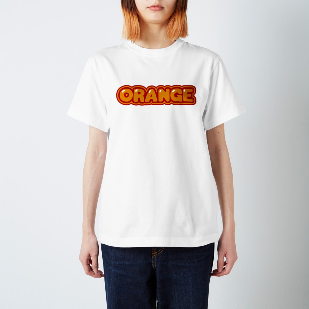 きくのらくがきのORANGE　ロゴ Regular Fit T-Shirt