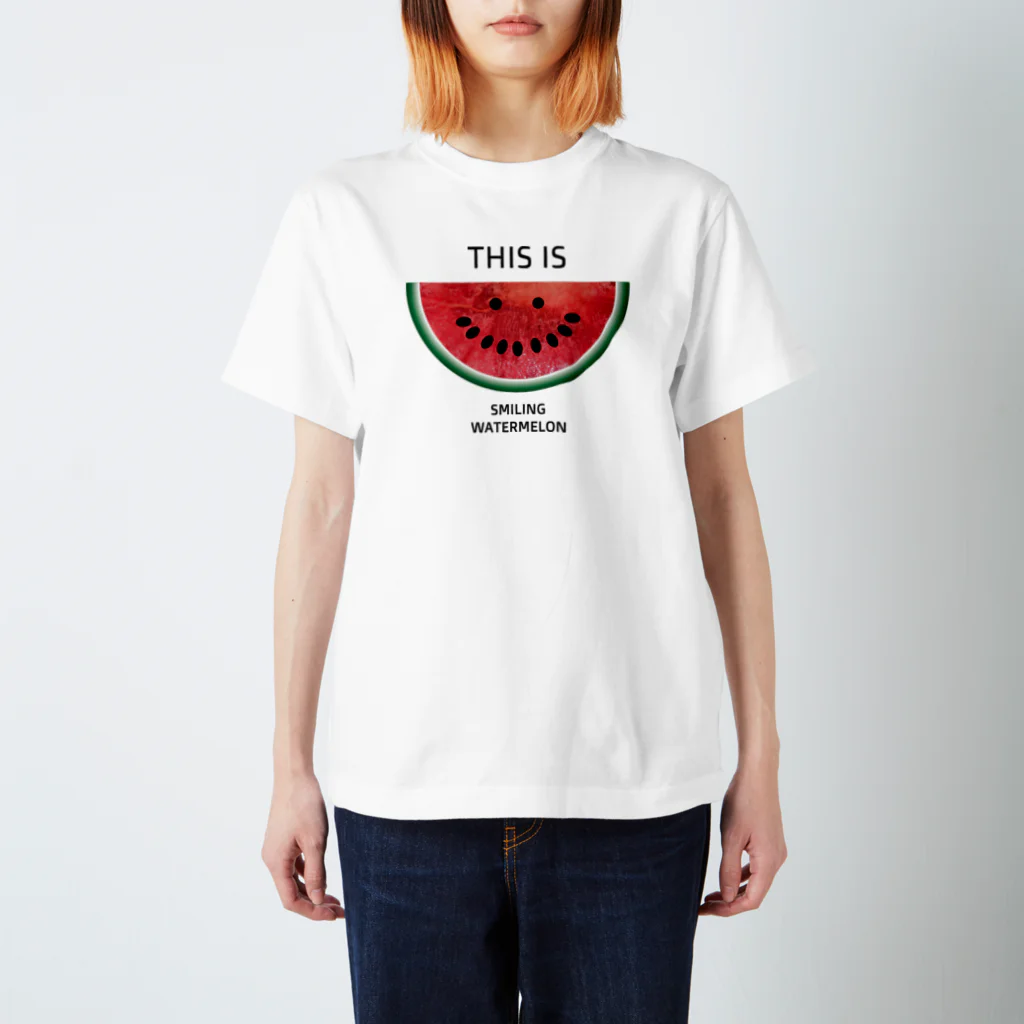 BUCKET LISTのSMILING WATERMELON Regular Fit T-Shirt