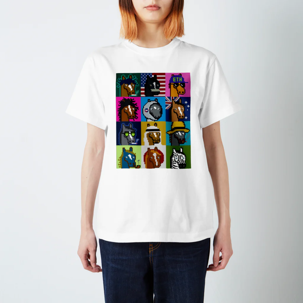 UmaJockey's ShopのWe are Horse Punks Regular Fit T-Shirt