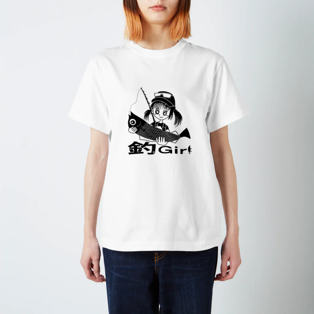 akapantoriの釣りGirl スタンダードTシャツ