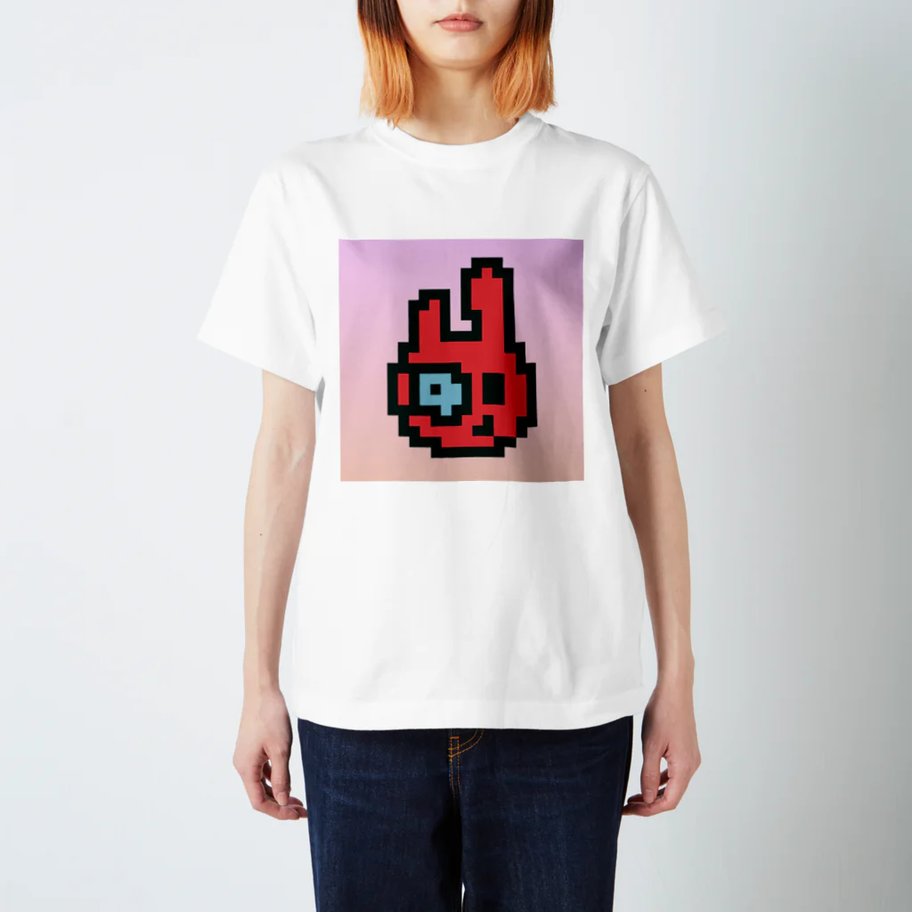 みしぇるのSHOPのポップなうさぎ Regular Fit T-Shirt