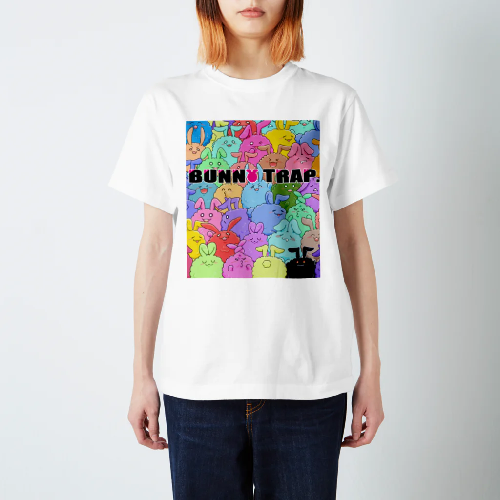 BUNNY TRAP. Original shopのクールロゴばにとらぎっしりTシャツ スタンダードTシャツ