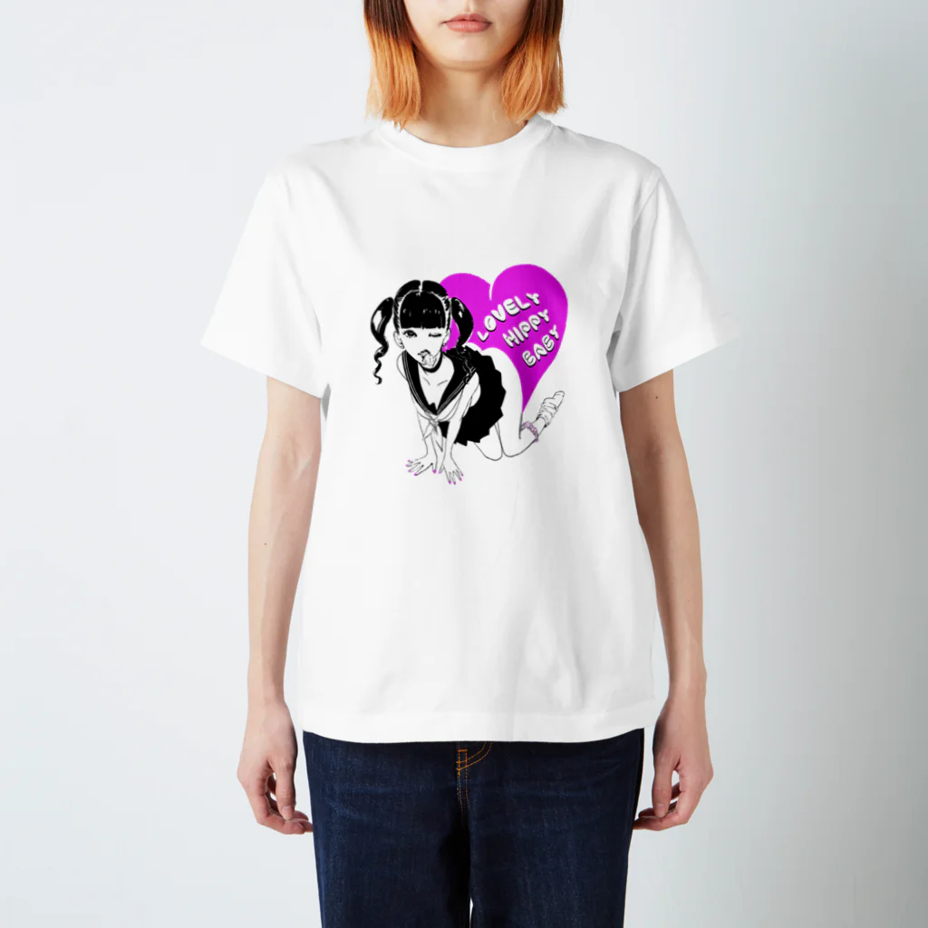 花岡 すーじーのLOVELY HIPPY BABY-bl Regular Fit T-Shirt