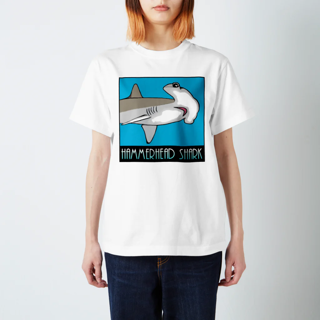 LalaHangeulのHammerhead shark(撞木鮫) スタンダードTシャツ