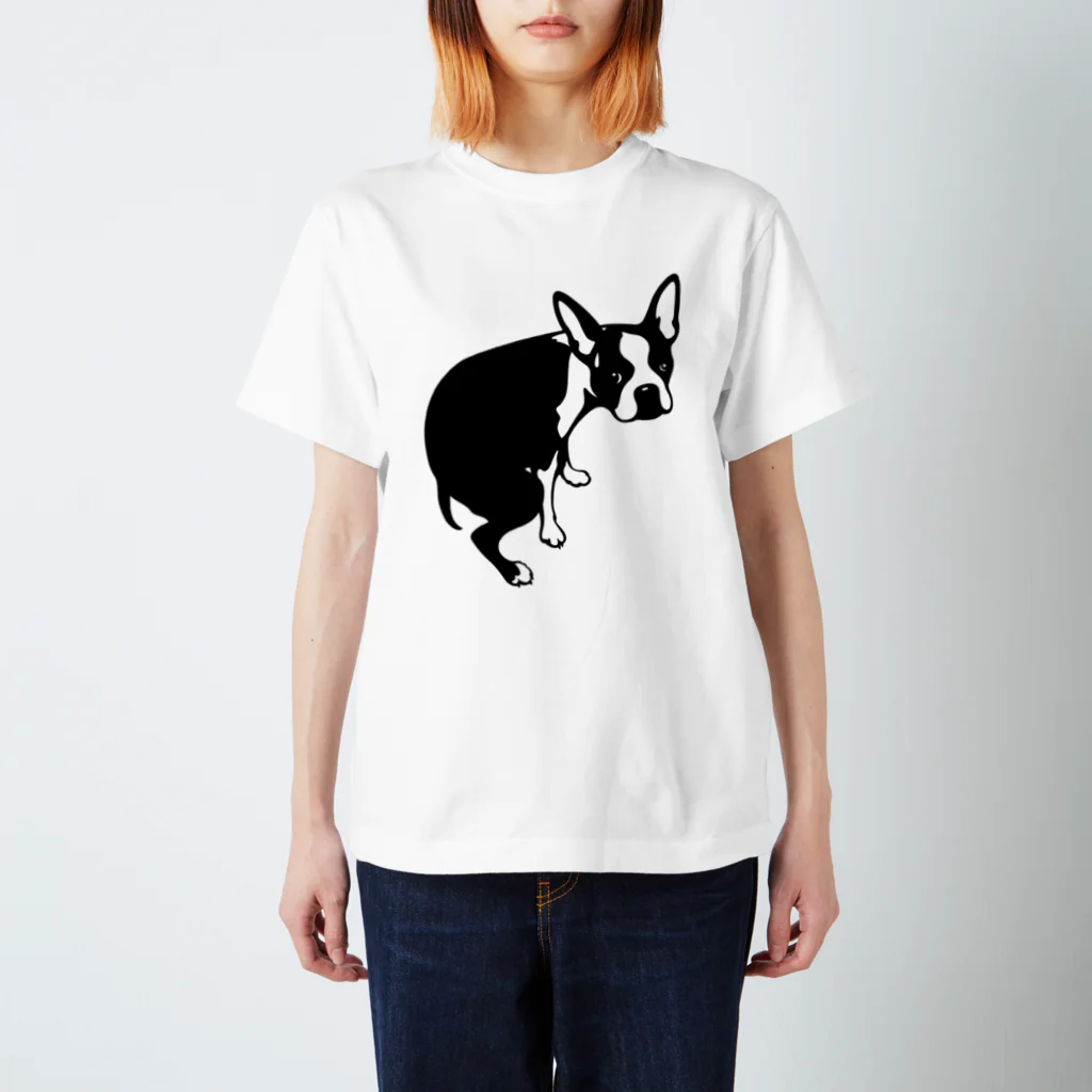 ぼすとんずのボストンテリアうんちの犬 スタンダードTシャツ