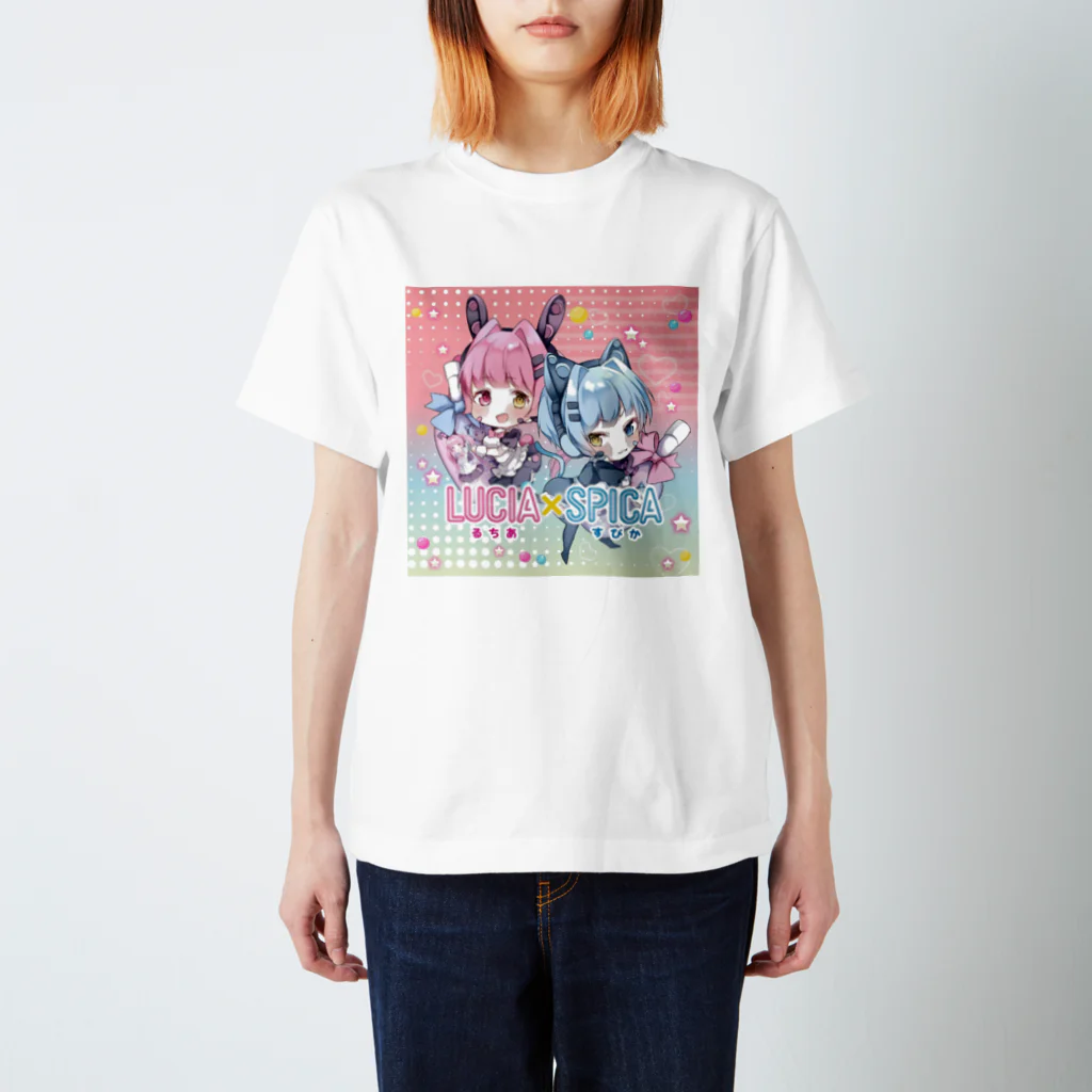 LUCIA×SPICA公式 オリジナルグッズショップのLUCIA×SPICA公式キャラクターグッズ スタンダードTシャツ