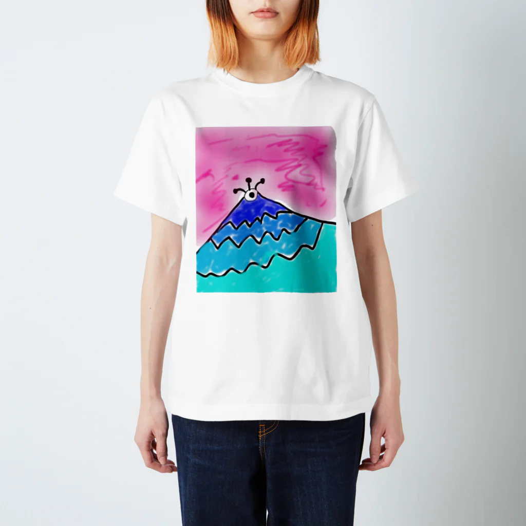 junsen　純仙　じゅんせんのJUNSEN（純仙）桜の吹雪く頃を見下ろして スタンダードTシャツ