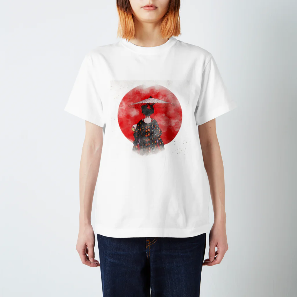 水彩日本のMAIKO スタンダードTシャツ