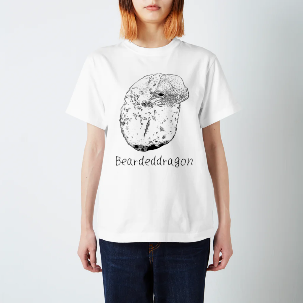 animal place MANAのフトアゴTシャツ タマゴ 티셔츠