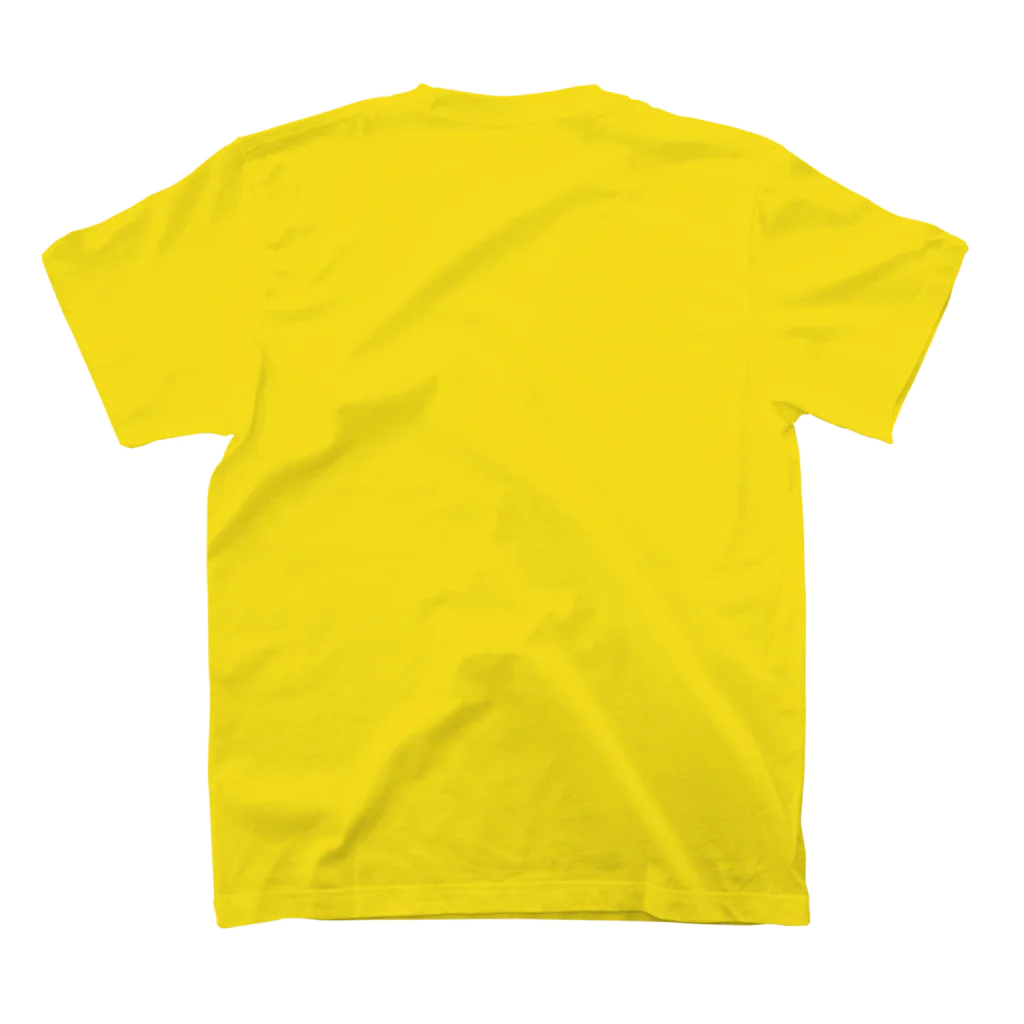 一般の紫×オレンジ文鳥 Regular Fit T-Shirtの裏面