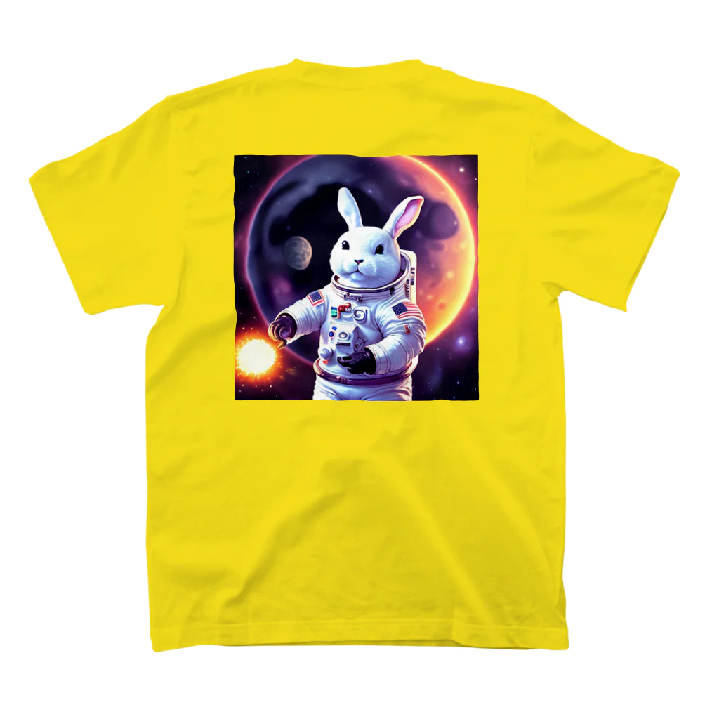 spaceinudogのspace usagi rabbit スタンダードTシャツの裏面