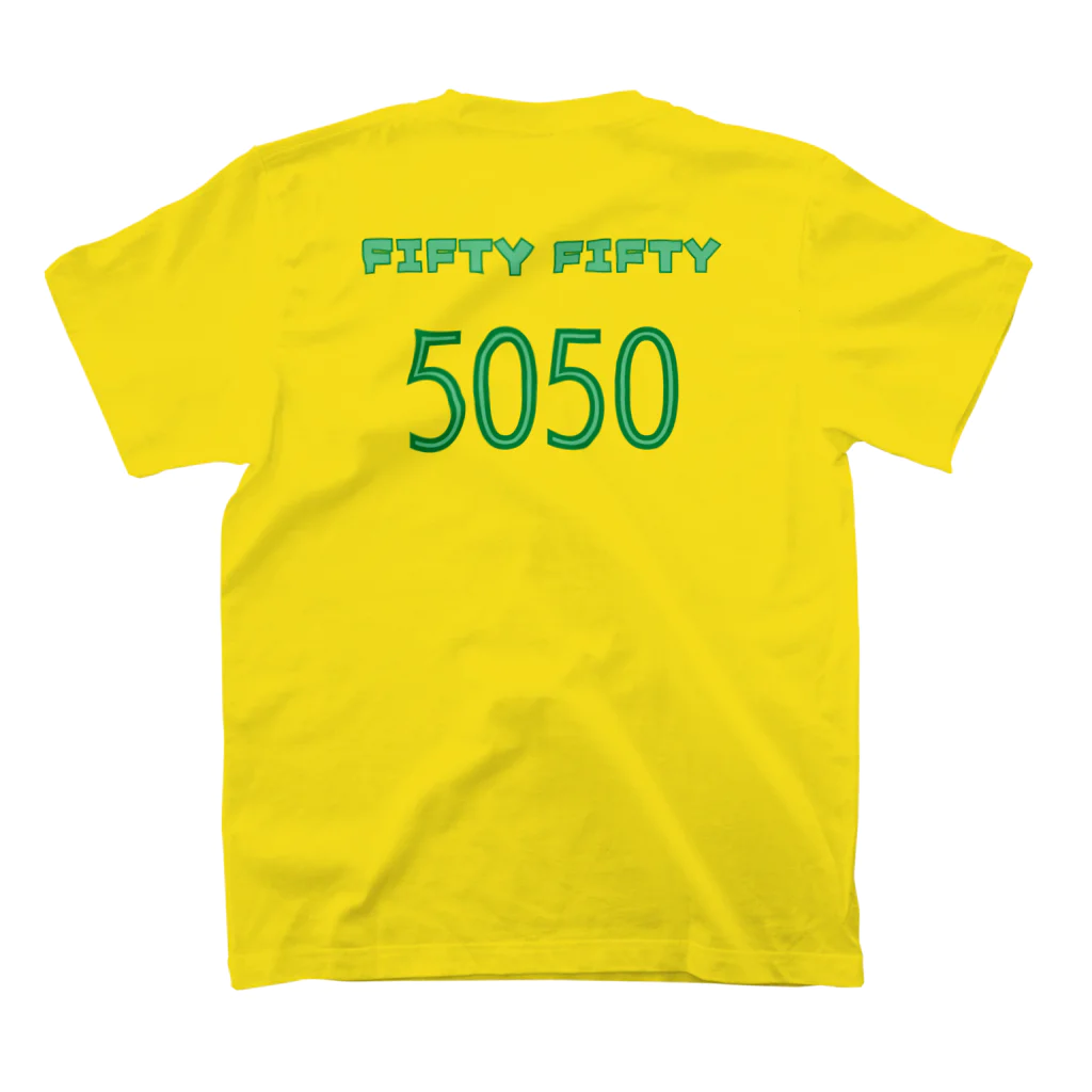 JIU(ジウ)ブラジリアン柔術TシャツのFIFTY-FIFTY スタンダードTシャツの裏面