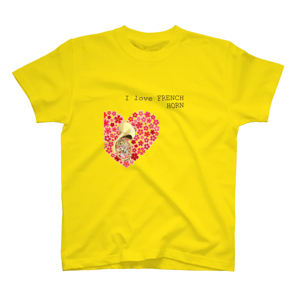 Momo SakuraのI love FRENCH HORN　フレンチホルンTシャツ Regular Fit T-Shirt