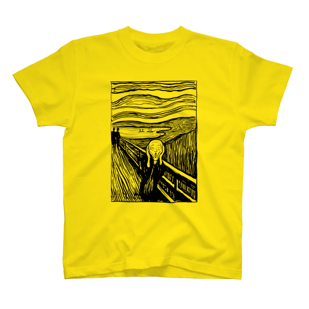 MUGEN ARTのムンク　叫び　Munch / The Scream リトグラフ　 スタンダードTシャツ