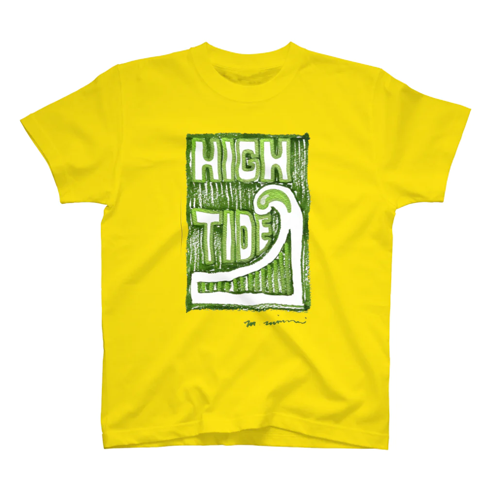 masahiro_minami_artのHIGH TIDE（グリーン） Regular Fit T-Shirt