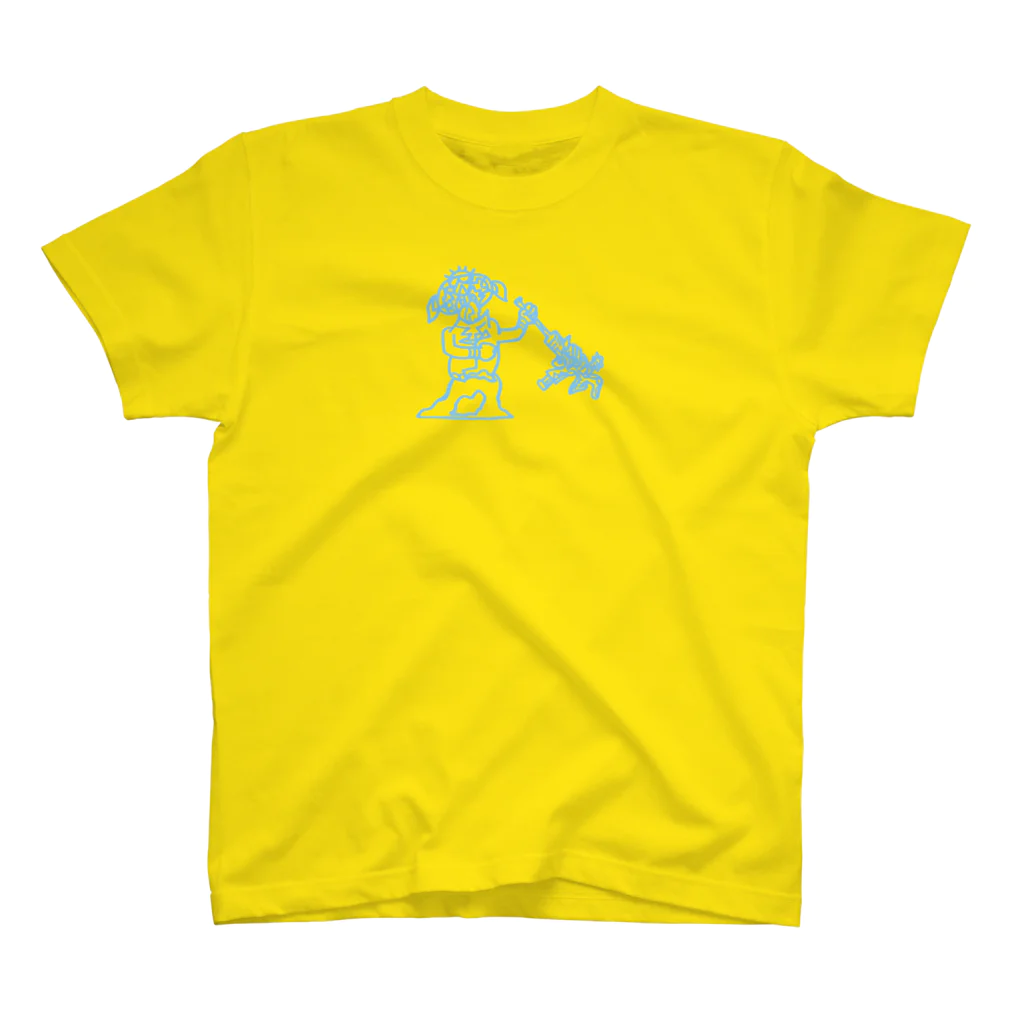 CHI(CHILD ZONE) の水色の戦争反対 Tシャツ イエロー Regular Fit T-Shirt