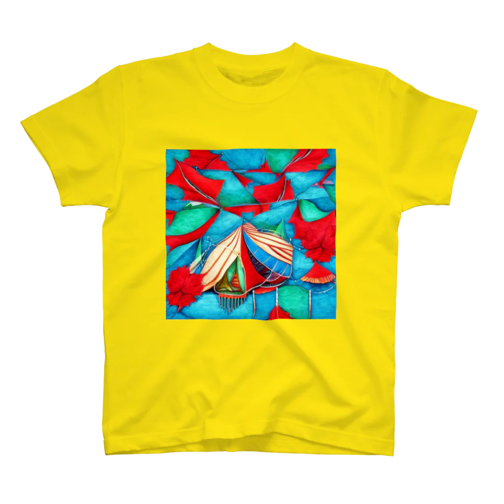 nu_nu_collectionのバイカル湖の落ち葉 スタンダードTシャツ