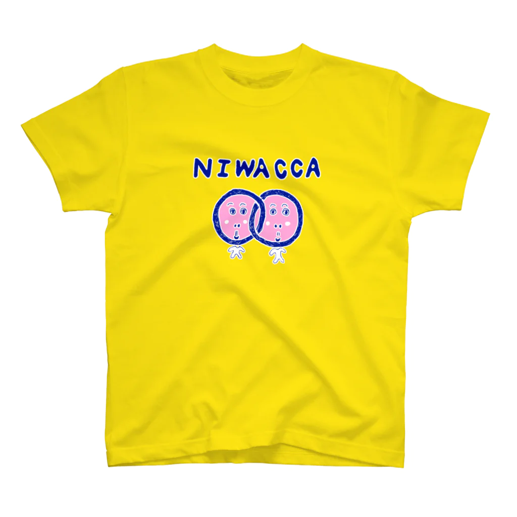 NIKORASU GOのユーモアダジャレデザイン「NIWACCA」 スタンダードTシャツ
