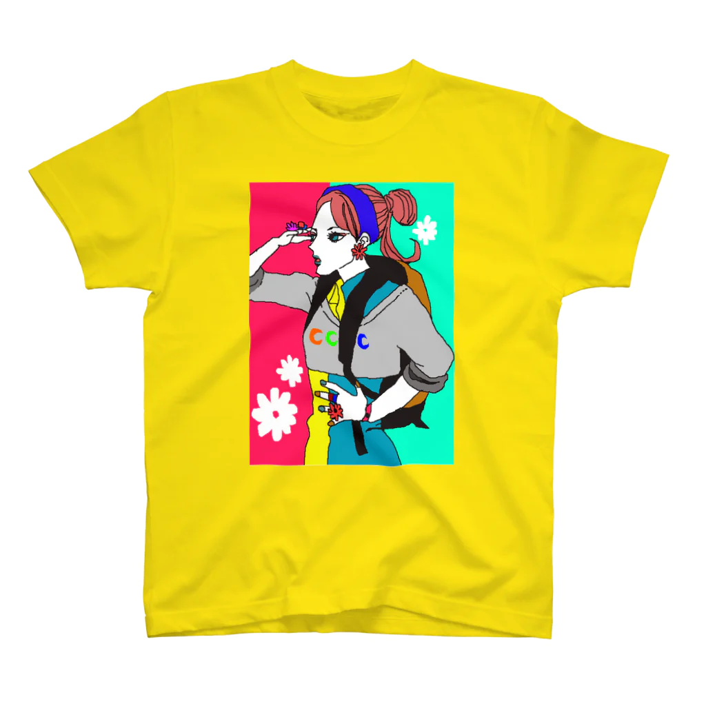 アピリオドランアウトのflower スタンダードTシャツ