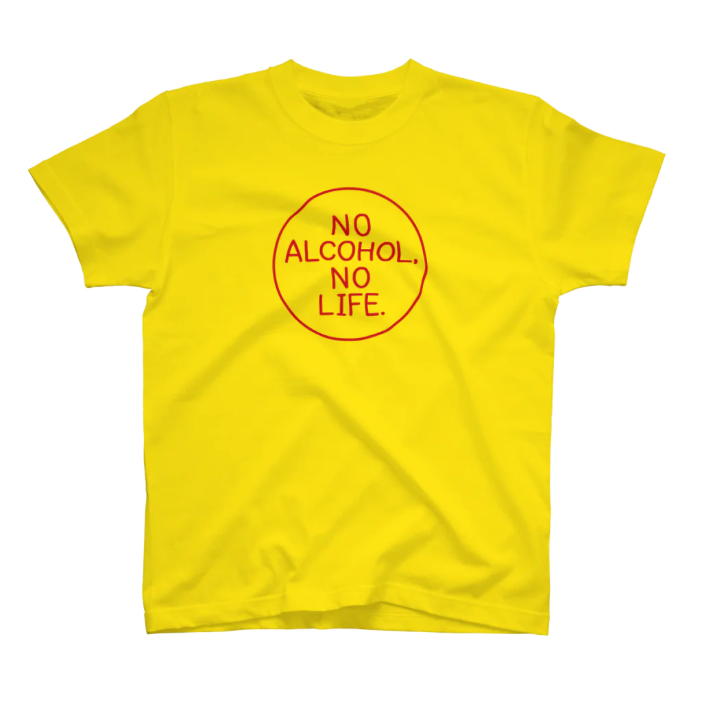 stereovisionのNO ALCOHOL, NO LIFE. スタンダードTシャツ