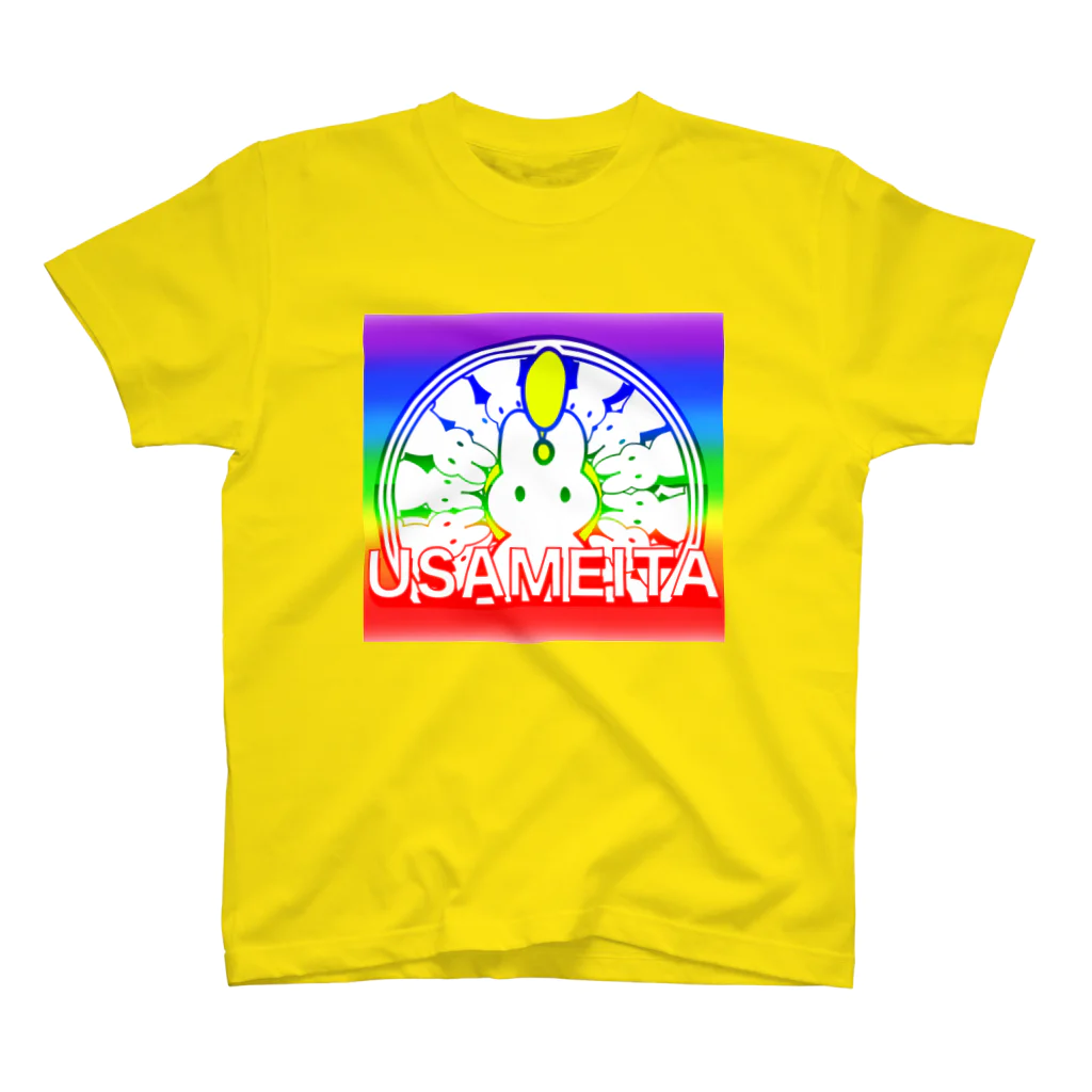 ✨🌈✨ユラクラカン🇯🇵 ✨🌈✨のUSAMEITA！ レインボー🌈🐰✨ スタンダードTシャツ