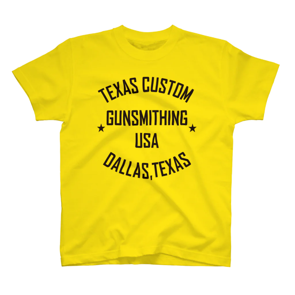 TEXAS CUSTOM GUNSMITHINGのTEXAS CUSTOM GUNSMITHING SIMPLE TEXT Regular Fit T-Shirt