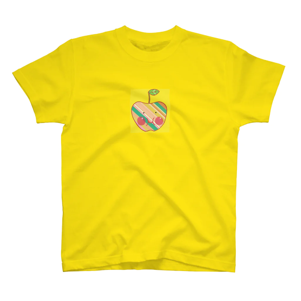 tankovuの福島発信リンゴちゃん黄色 スタンダードTシャツ