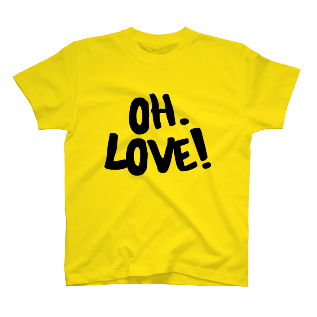 wanderingmanのOH.LOVE YELLOW スタンダードTシャツ