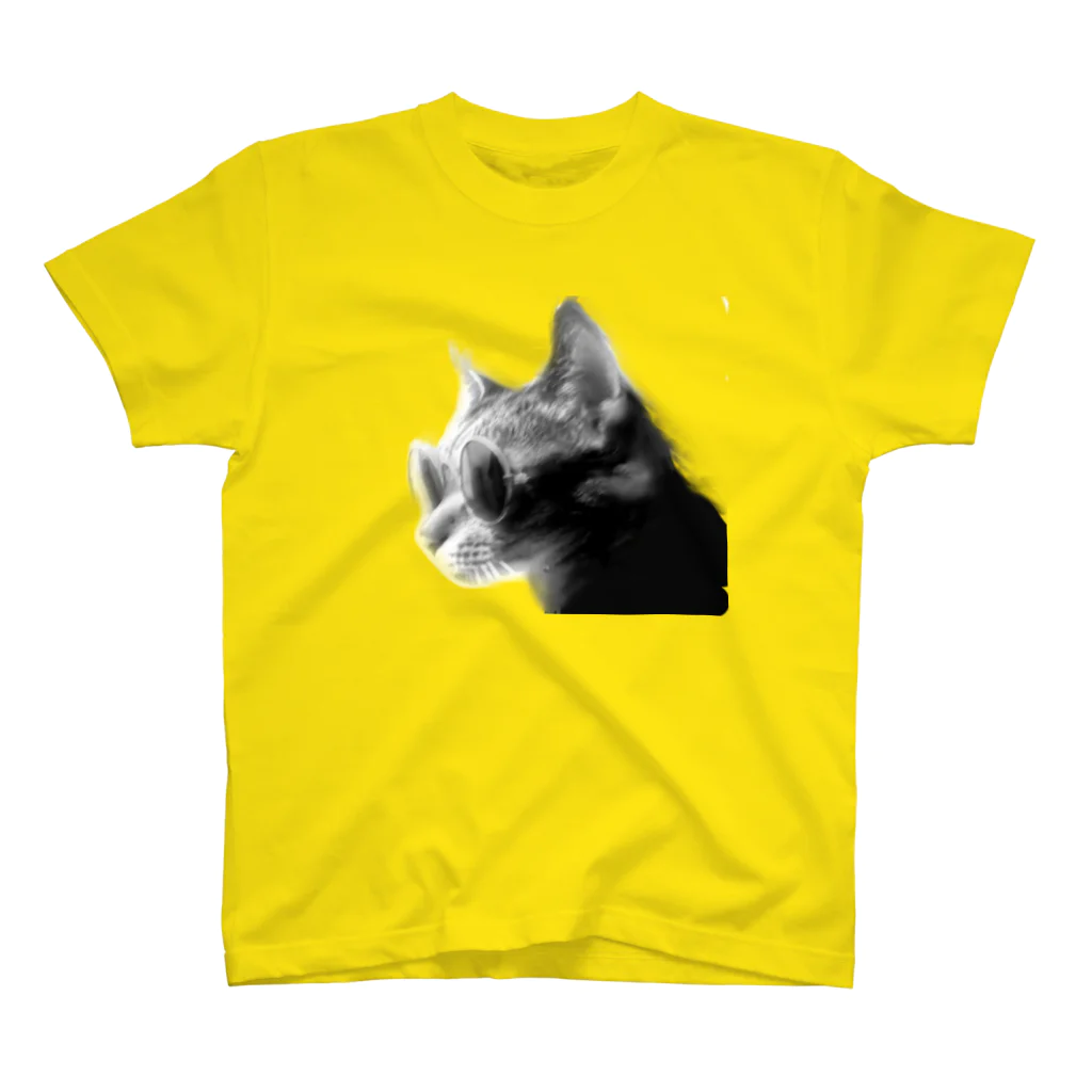 萬屋のウチのサングラス猫さん スタンダードTシャツ