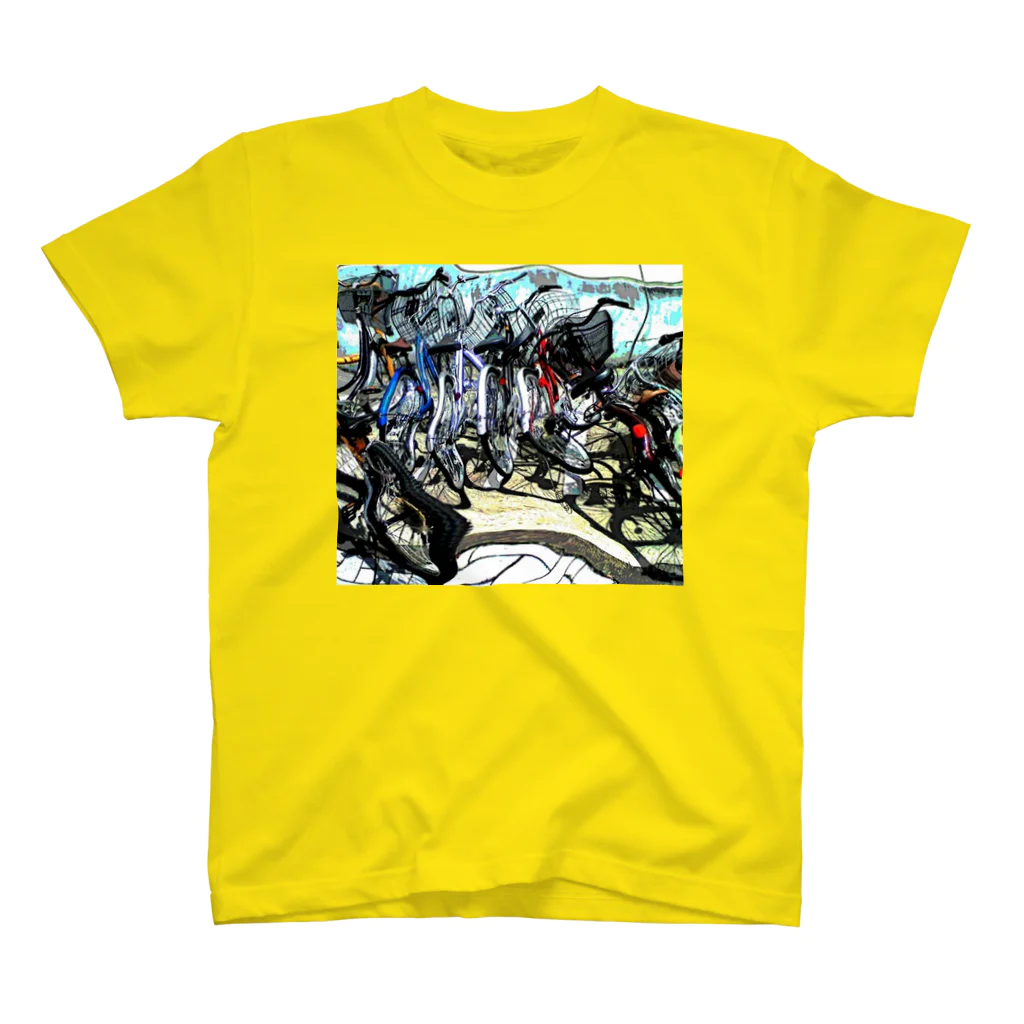 日々好日屋2号店の自転車ドミノ Regular Fit T-Shirt