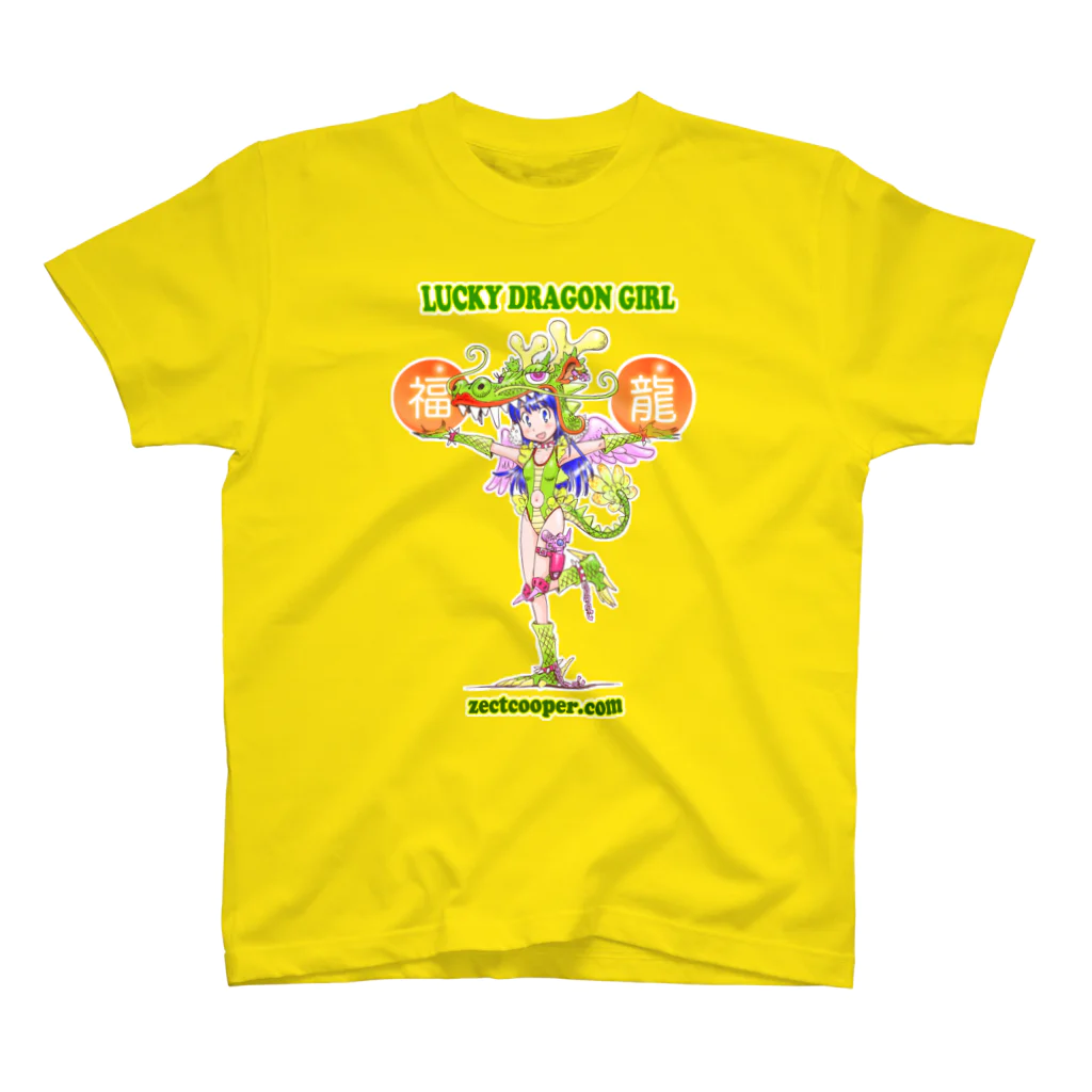 zectcooperのLUCKY DRAGON GIRL Regular Fit T-Shirt