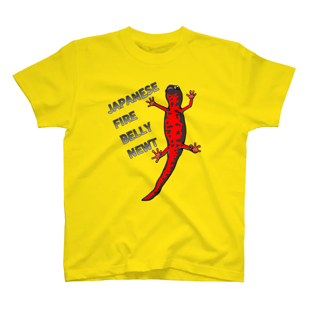 LalaHangeulのJAPANESE FIRE BELLY NEWT (アカハライモリ)　 Regular Fit T-Shirt